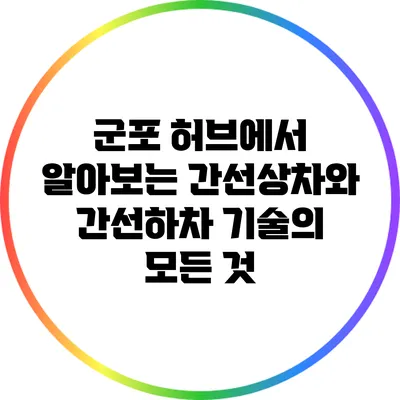 군포 허브에서 알아보는 간선상차와 간선하차 기술의 모든 것