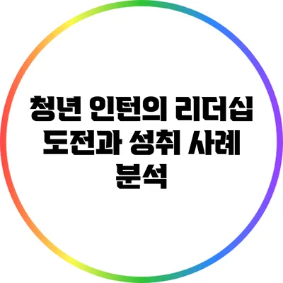 청년 인턴의 리더십 도전과 성취 사례 분석